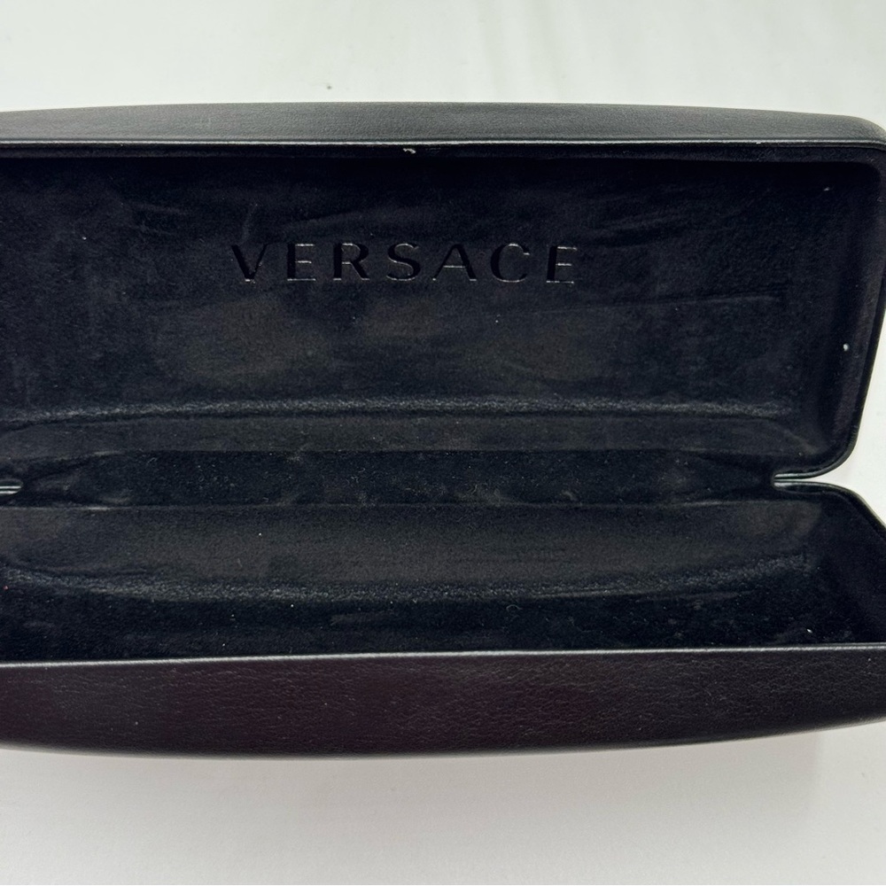Versace Virtus Cat-Eye Sunglasses and Case in Black & Gold - Picture 9 of 11